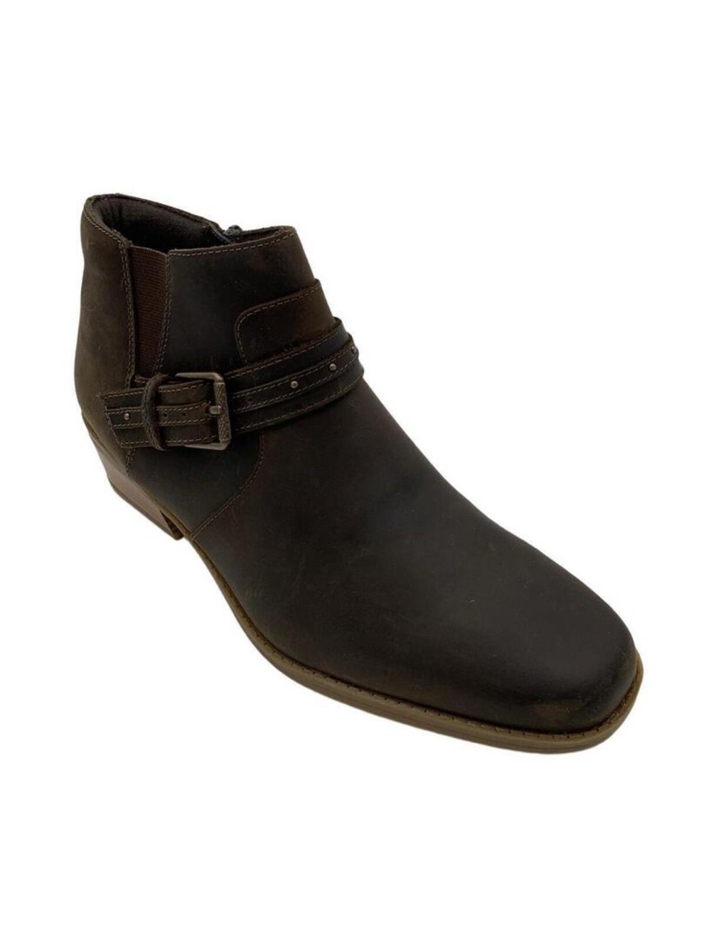 Clarks Collection Women's Danyelle Wish Ankle Boot Taupe Oily Leather size 7.5